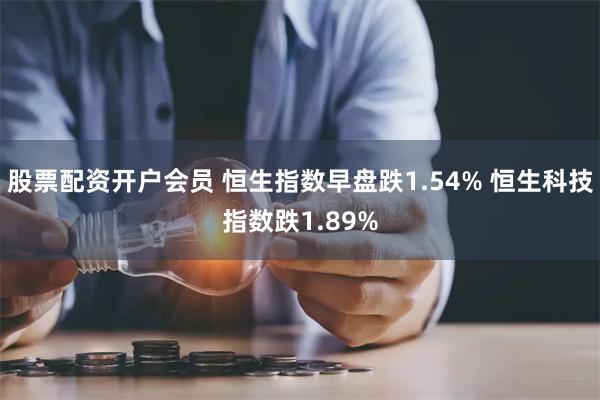 股票配资开户会员 恒生指数早盘跌1.54% 恒生科技指数跌1.89%