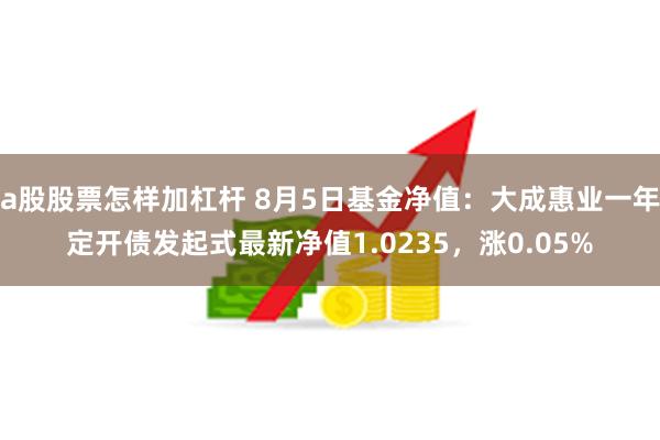 a股股票怎样加杠杆 8月5日基金净值：大成惠业一年定开债发起式最新净值1.0235，涨0.05%