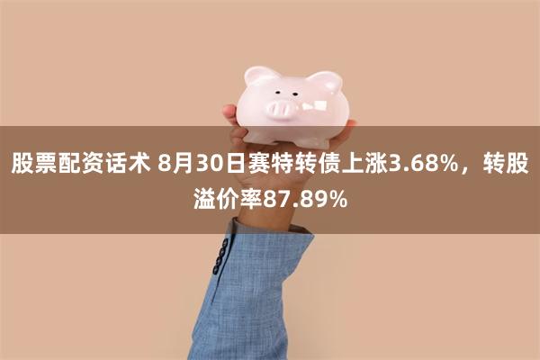 股票配资话术 8月30日赛特转债上涨3.68%，转股溢价率87.89%