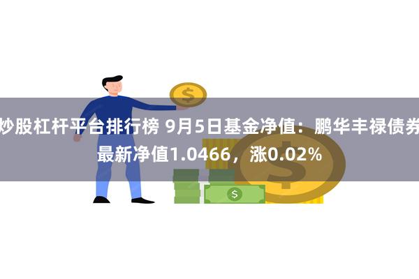 炒股杠杆平台排行榜 9月5日基金净值：鹏华丰禄债券最新净值1.0466，涨0.02%